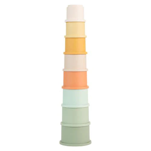 Little Dutch - Stacking Cups - Multicolored - Swanky Boutique Malta 
