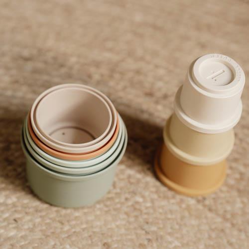 Little Dutch - Stacking Cups - Multicolored - Swanky Boutique Malta 