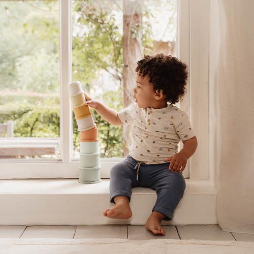 Little Dutch - Stacking Cups - Multicolored - Swanky Boutique Malta 