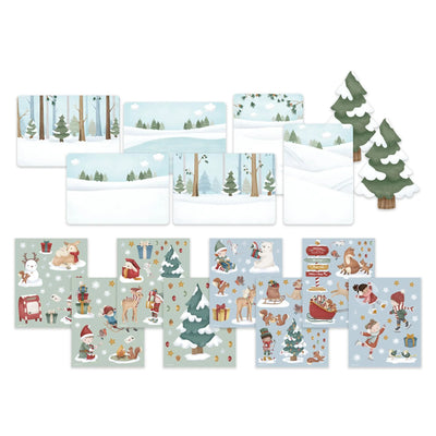 Little Dutch - Sticker Story Set (150+ Stickers + 8 Postcards) - Christmas - Swanky Boutique Malta 