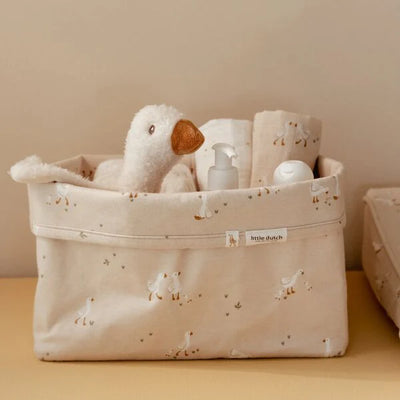 Little Dutch - Swaddle - Beige - Newborn Naturals - Little Goose (70cmx70cm) - Swanky Boutique Malta 