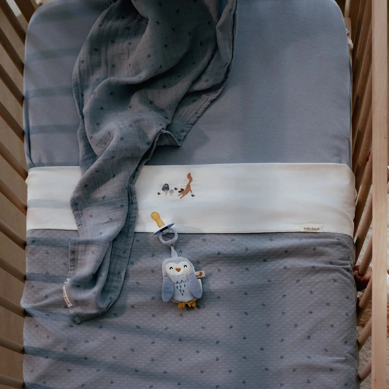 Little Dutch - Swaddle Muslin Denim Blue (120x120cm) - Swanky Boutique Malta