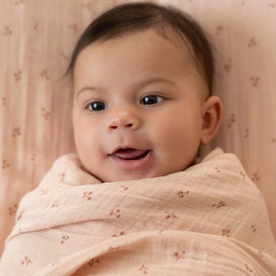 Little Dutch - Swaddle Muslin Pure Blossom Pink (120x120cm) - Swanky Boutique Malta 
