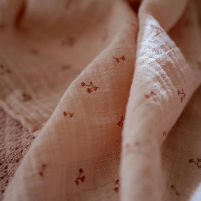 Little Dutch - Swaddle Muslin Pure Blossom Pink (120x120cm) - Swanky Boutique Malta 