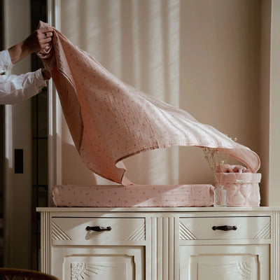 Little Dutch - Swaddle Muslin Pure Blossom Pink (120x120cm) - Swanky Boutique Malta 