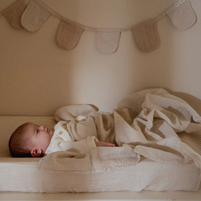 Little Dutch - Swaddle Muslin Soft Beige (120x120cm) - Swanky Boutique Malta 