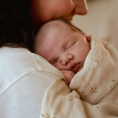 Little Dutch - Swaddle,  Newborn Naturals - Little Goose Muslin 120x120cm - Beige - Swanky Boutique Malta 