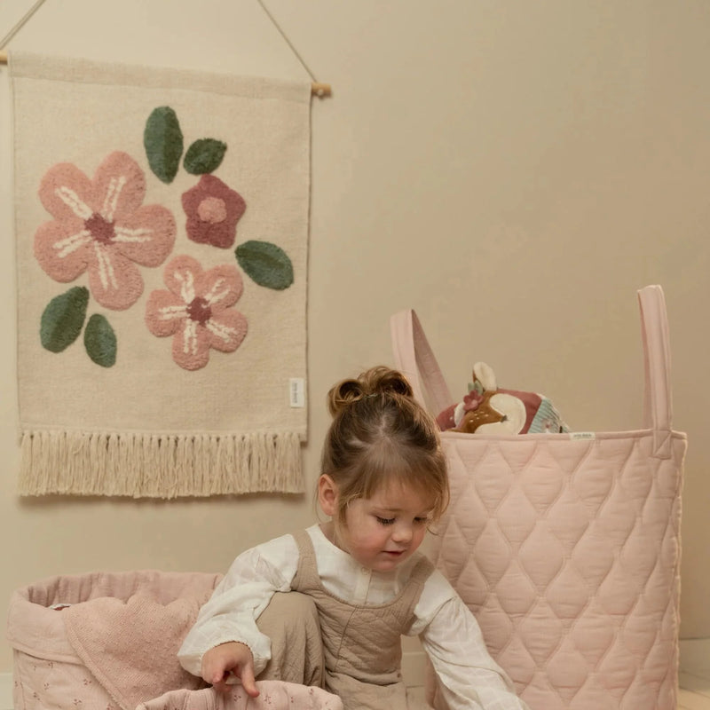 Little Dutch - Wall Tapestry Flower Fairy Garden, White - Swanky Boutique Malta