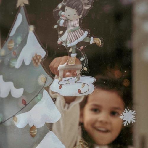 Little Dutch - Window Sticker - Christmas Tree - Window Sticker - Christmas Tree - Swanky Boutique Malta 