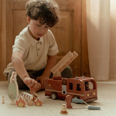 Little Dutch - Wooden - Fire Truck Set - Swanky Boutique Malta 