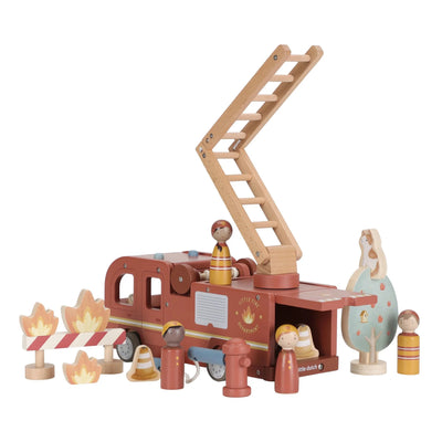 Little Dutch - Wooden - Fire Truck Set - Swanky Boutique Malta 