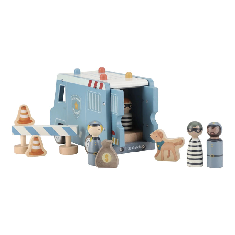 Little Dutch - Wooden - Police Van - Swanky Boutique Malta