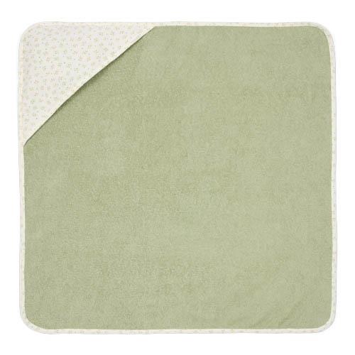 Little Dutch Hooded towel muslin Blueberry Leaves - 75x75 cm - Swanky Boutique