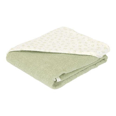 Little Dutch Hooded towel muslin Blueberry Leaves - 75x75 cm - Swanky Boutique