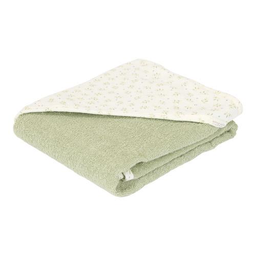 Little Dutch Hooded towel muslin Blueberry Leaves - 75x75 cm - Swanky Boutique