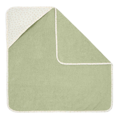 Little Dutch Hooded towel muslin Blueberry Leaves - 75x75 cm - Swanky Boutique