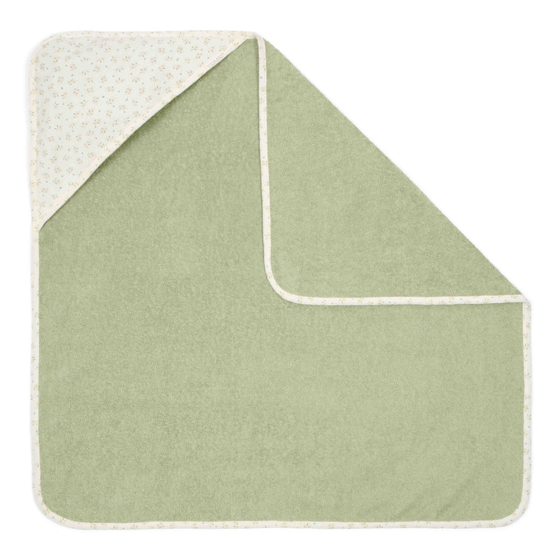 Little Dutch Hooded towel muslin Blueberry Leaves - 75x75 cm - Swanky Boutique