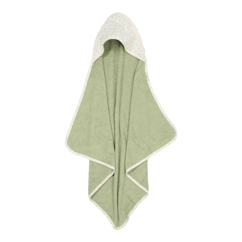 Little Dutch Hooded towel muslin Blueberry Leaves - 75x75 cm - Swanky Boutique