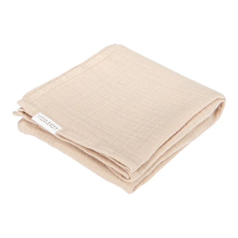 Little Dutch Muslin Swaddle Beige - Swanky Boutique Malta