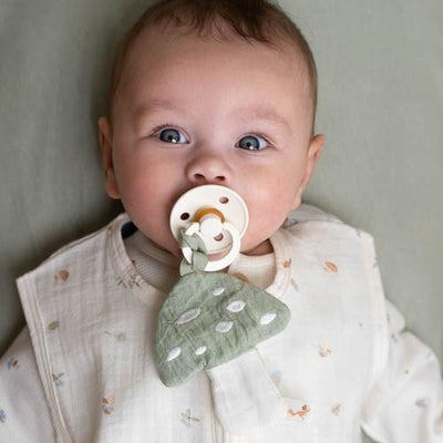 Little Dutch Pacifier cloth muslin Mushroom - Swanky Boutique