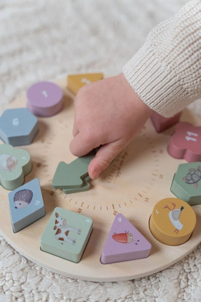 Little Dutch Puzzle Clock Little Farm - Swanky Boutique Malta