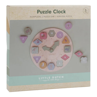 Little Dutch Puzzle Clock Little Farm - Swanky Boutique Malta