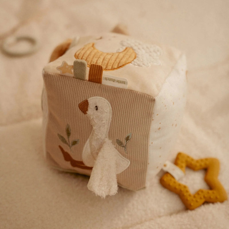 Little Dutch - Activity Cube, Soft - Newborn Naturals - Swanky Boutique Malta 