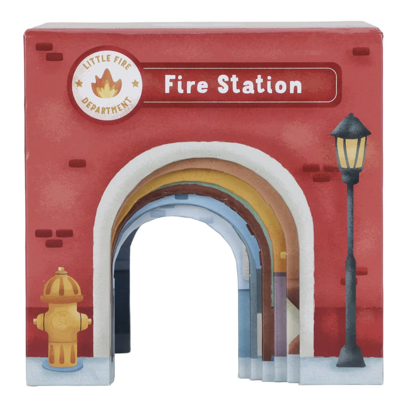 Little Dutch - Stacking Blocks, Cardboard with Cars - Swanky Boutique Malta 