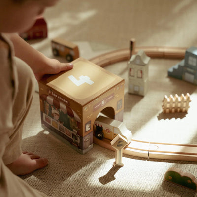 Little Dutch - Stacking Blocks, Cardboard with Cars - Swanky Boutique Malta 