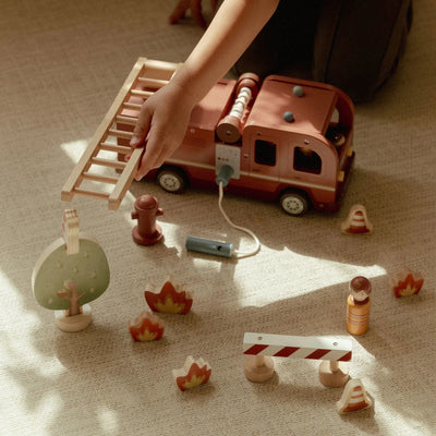 Little Dutch - Wooden - Fire Truck Set - Swanky Boutique Malta 
