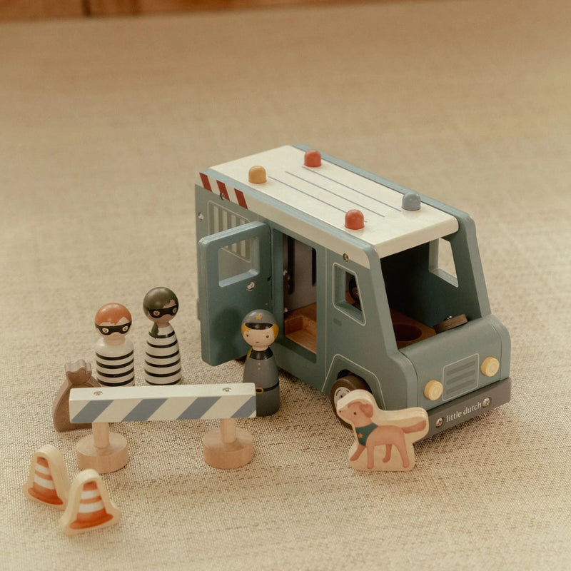 Little Dutch - Wooden - Police Van - Swanky Boutique Malta