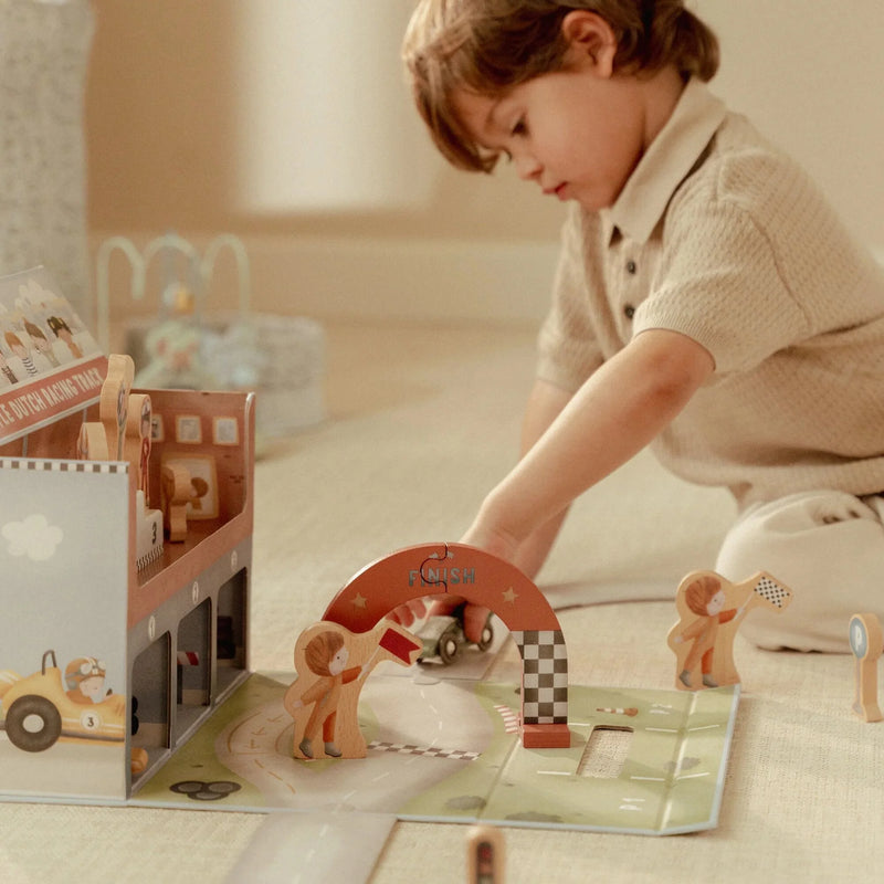 Little Dutch - Wooden - Racetrack In Play Case - Swanky Boutique Malta 