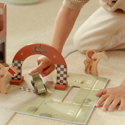 Little Dutch - Wooden - Racetrack In Play Case - Swanky Boutique Malta 