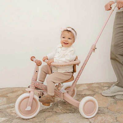 Little Dutch- 4 in 1 Tricycle - Pink-Swanky Boutique Malta