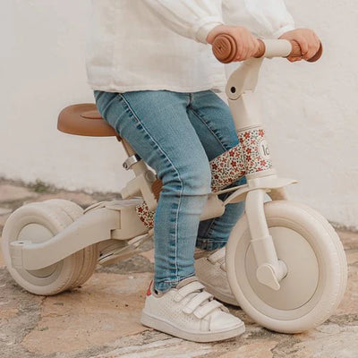 4 in 1 Tricycle - Off White Sunny Flowers