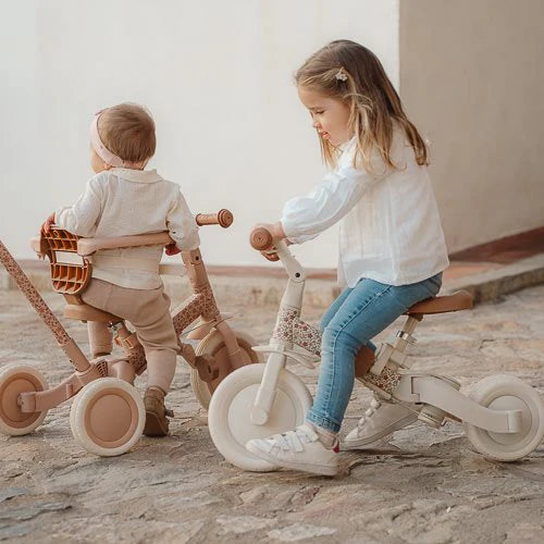 4 in 1 Tricycle - Off White Sunny Flowers
