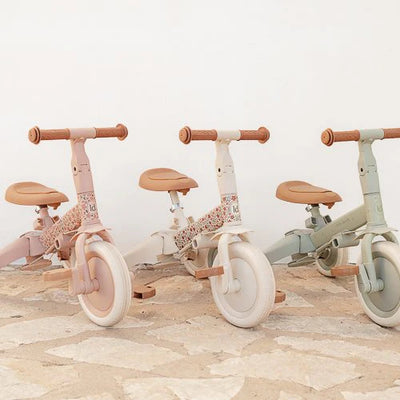 4 in 1 Tricycle - Off White Sunny Flowers