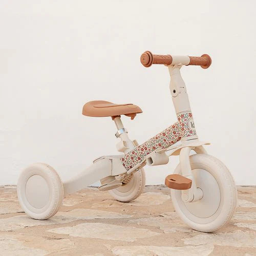 4 in 1 Tricycle - Off White Sunny Flowers