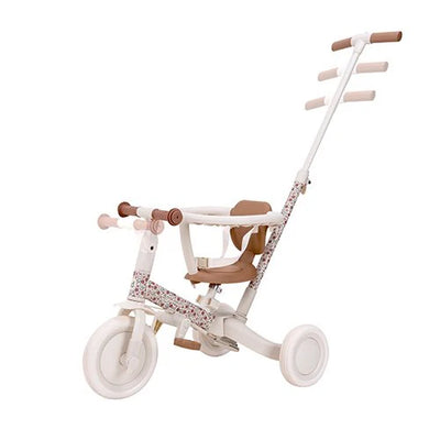 4 in 1 Tricycle - Off White Sunny Flowers