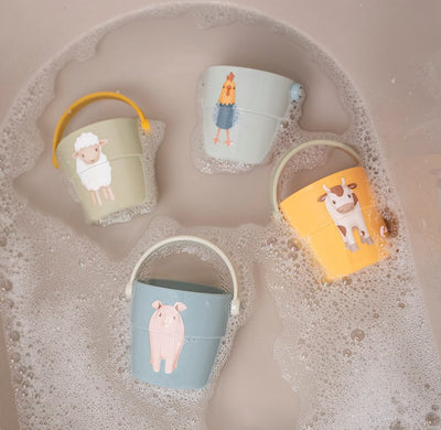 Little Dutch Bath Cups Little Farm - Swanky Boutique