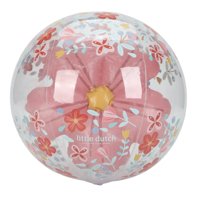 Little Dutch Beach Ball 3D Figure Pink Flowers - Swanky Boutique Malta
