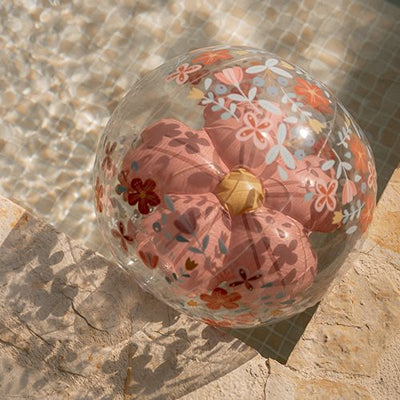 Little Dutch Beach Ball 3D Figure Pink Flowers - Swanky Boutique Malta