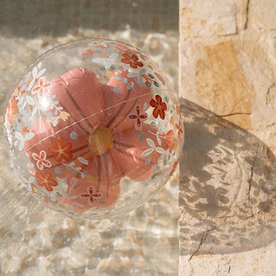 Little Dutch Beach Ball 3D Figure Pink Flowers - Swanky Boutique Malta