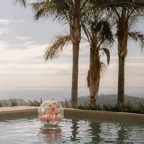 Little Dutch Beach Ball 3D Figure Pink Flowers - Swanky Boutique Malta