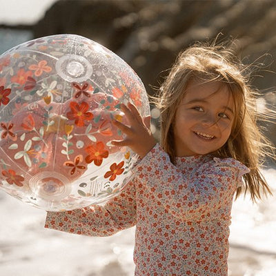 Little Dutch Beach Ball 3D Figure Pink Flowers - Swanky Boutique Malta
