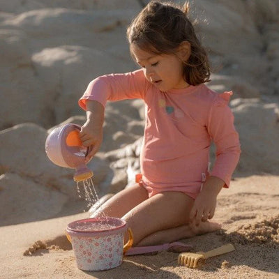 Little Dutch Beach Set Pink Flowers - Swanky Boutique Malta