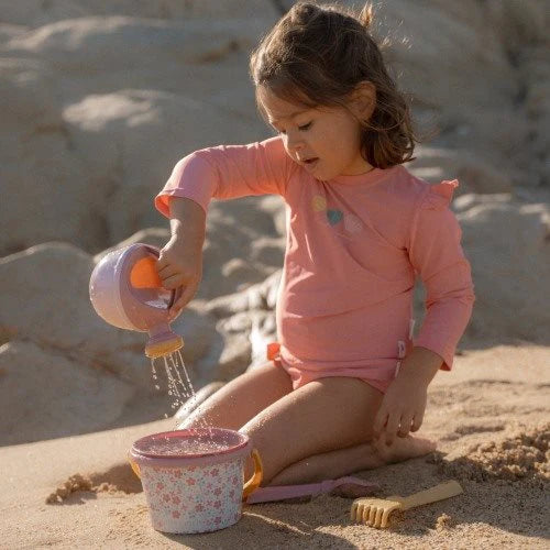 Little Dutch Beach Set Pink Flowers - Swanky Boutique Malta