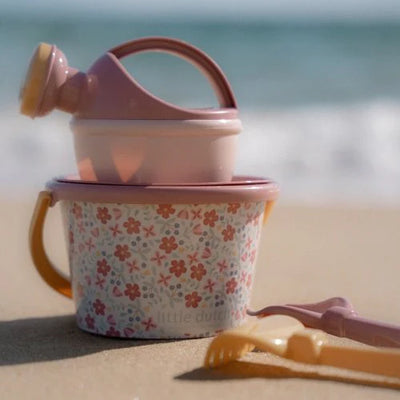 Little Dutch Beach Set Pink Flowers - Swanky Boutique Malta