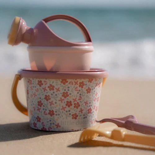 Little Dutch Beach Set Pink Flowers - Swanky Boutique Malta