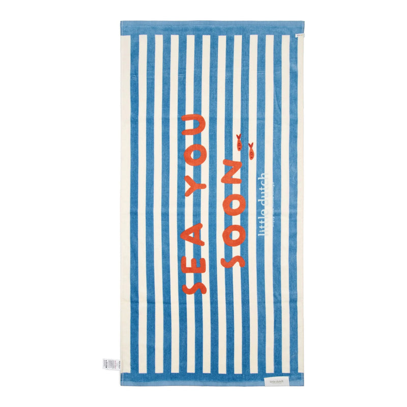 Little Dutch  Beach Towel - Sea Life Ocean Blue - Swanky Boutique Malta 